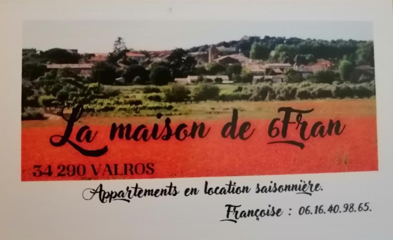 La maison de 6Fran appartement 2 chaleureux et calme ambiance familiale Valros Extérieur photo